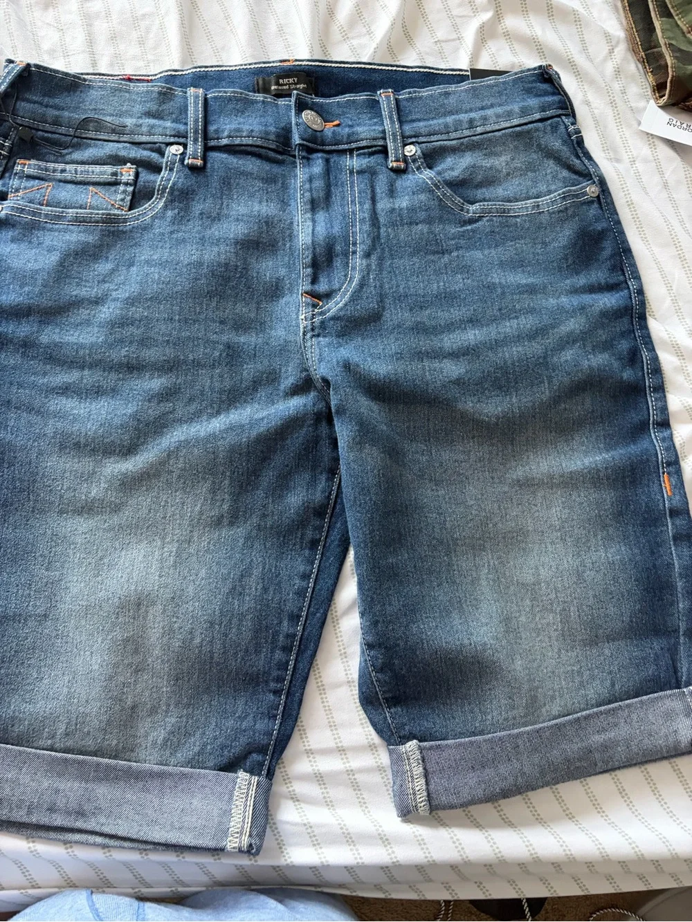 True Religion Ricky Straight Men’s Denim Shorts - Blue